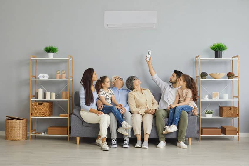 Newly-installed AC system makes everyone happy in the family
