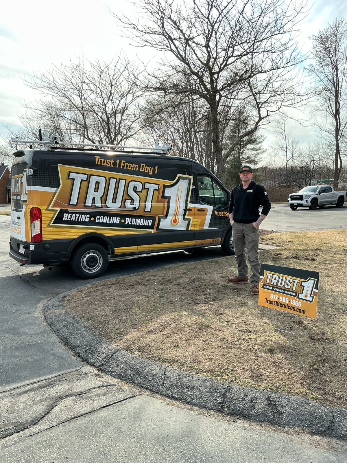 Technician with Service Van